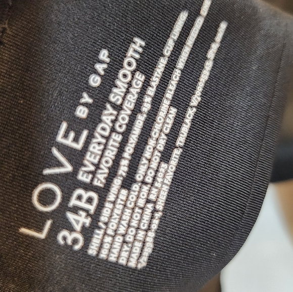 GAP Black Intimates Full Coverage Bra Size 34B - Picture 2 of 7